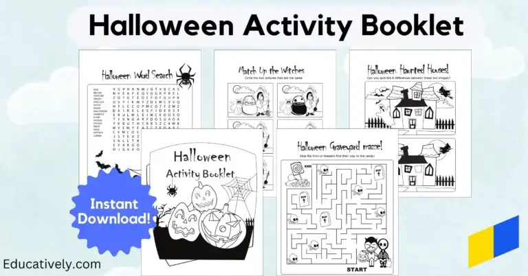 Halloween Activity Booklet Printable